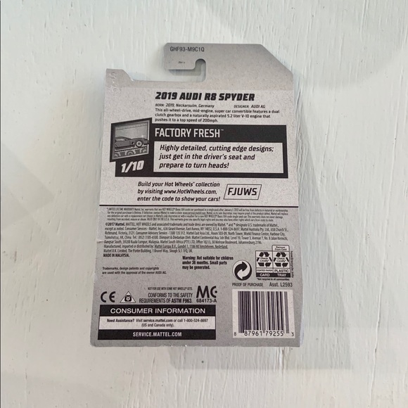 Hotwheels Audi R8 Spyder - Picture 3 of 3